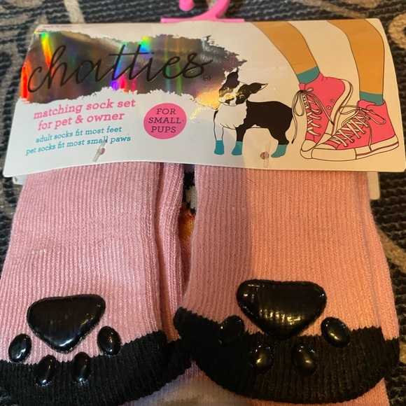 Chatties New adult owner & small dog socks crew pet pup chihuahua paws - Picture 2 of 8